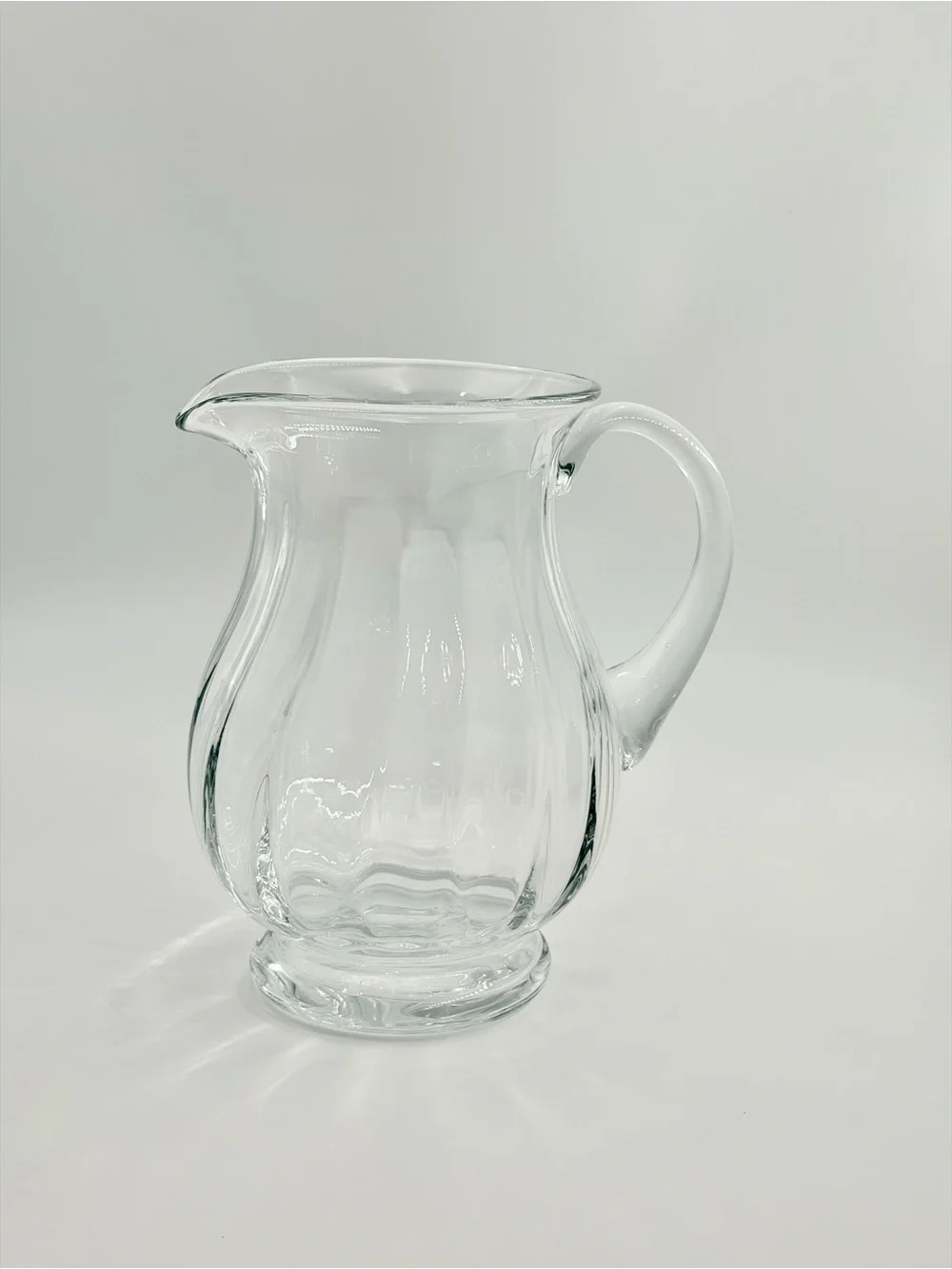 Tiffany & Co. Georgetown Crystal Ribbed Optic Pitcher 64oz